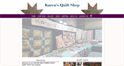 Desktop Screenshot of karensquiltshop.com